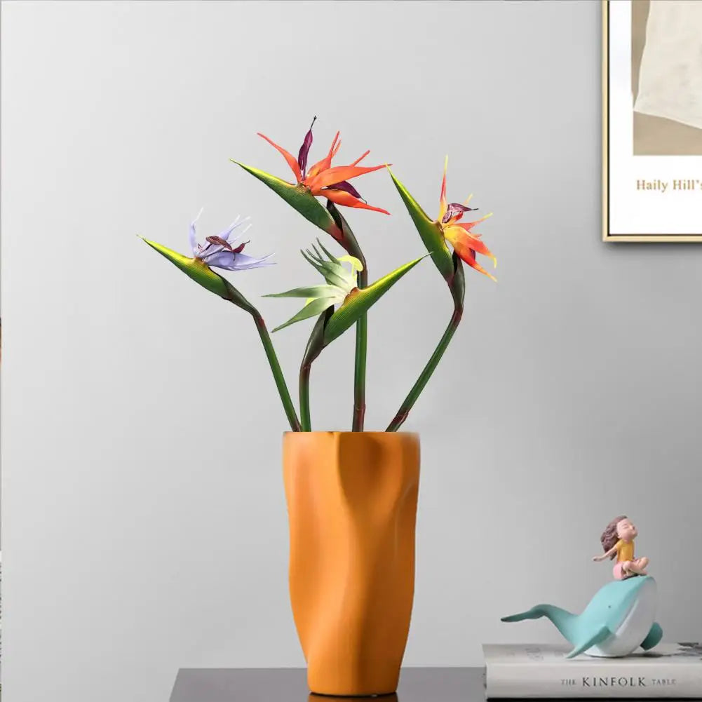 Artificial Flower Lifelike Bird of Paradise Realistic Non-fading And Low Maintenance Home Decoration