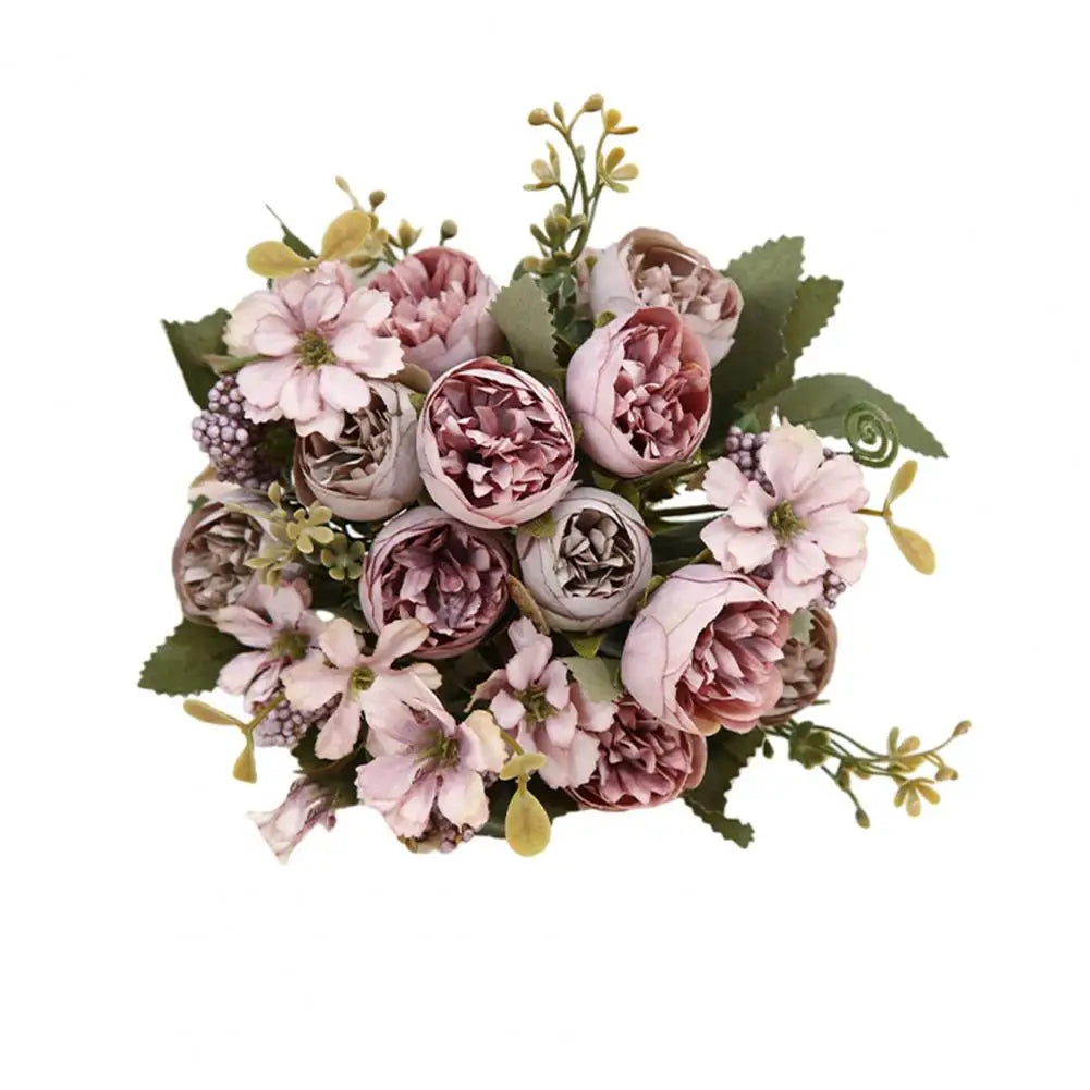 Artificial Silk Flowers for Home Decor Weddings and Parties Realistic Faux Flower Centerpiece Elegant - Taci Dekor