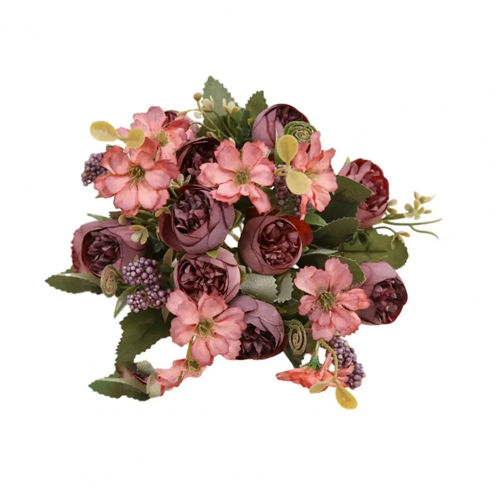 Artificial Silk Flowers for Home Decor Weddings and Parties Realistic Faux Flower Centerpiece Elegant - Taci Dekor