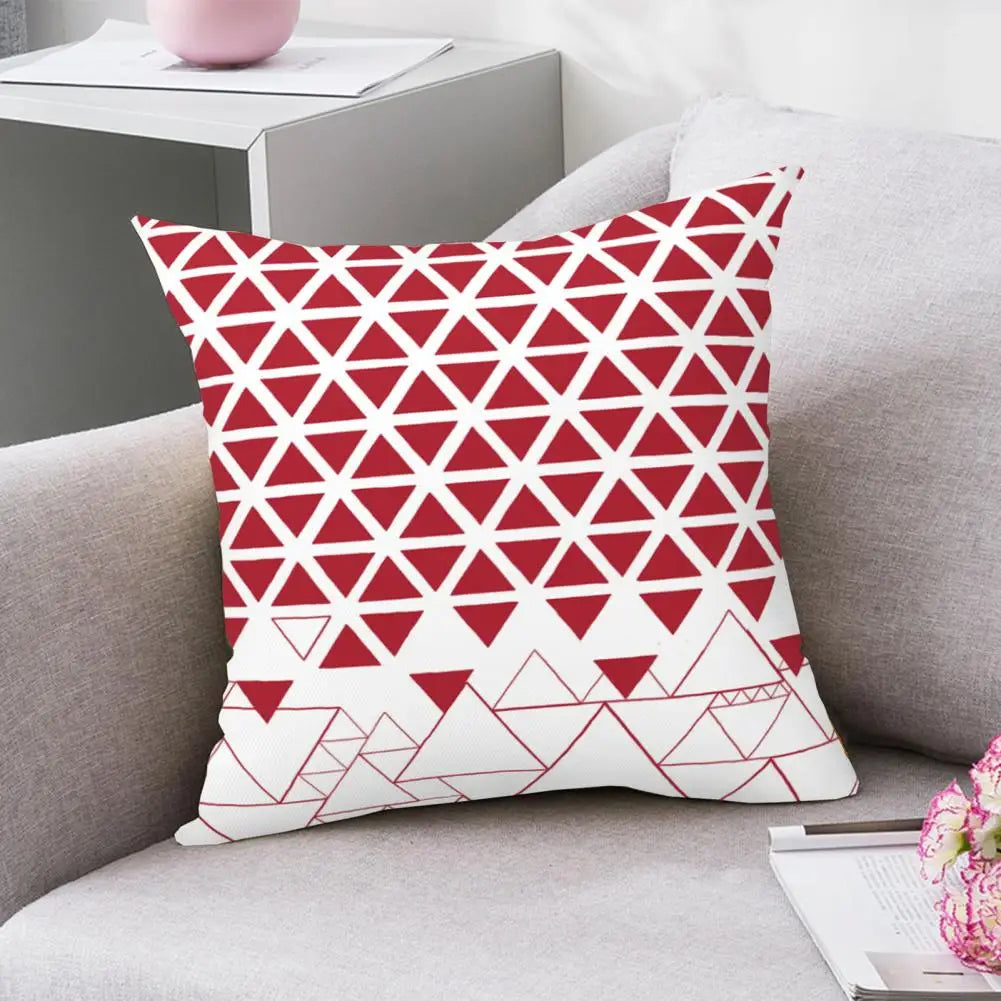 Pillow Cover Geometric Pattern Wear Resistant Non-Fading Washable Luxury Cushion Cover Sofa Pillow Case Garden