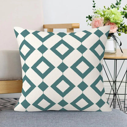 Throw Pillowcase Pillow Cover Geometric Pattern Washable Easy Maintenance Wear Resistant Home Decor Cushion Case Pillowslip