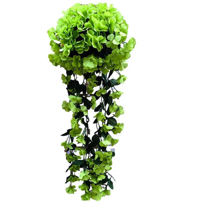 Artificial Wisteria Flower Vine Bushy Purple-color Red Reusable Indoor Outdoor Wedding Party Living Room Wall Hanging Garland Ho - Taci Dekor