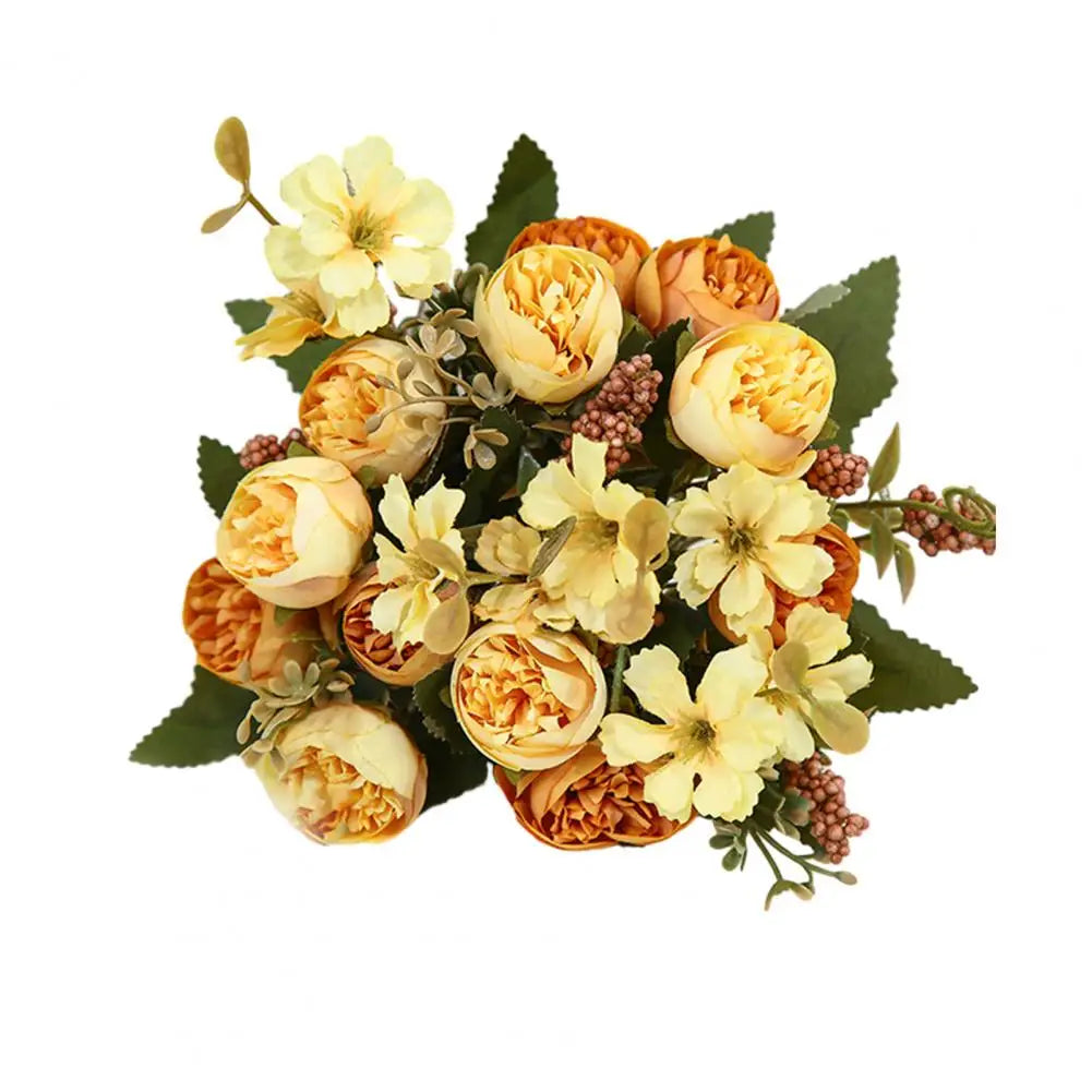 Artificial Silk Flowers for Home Decor Weddings and Parties Realistic Faux Flower Centerpiece Elegant - Taci Dekor